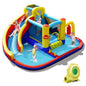 7-in-1 Inflatable Water Slide with 735W Air Blower and Splash Pool Cartsfy Inc.