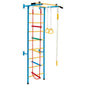 7 In 1 Kids Indoor Gym Playground Swedish Wall Ladder for Solid Wall-Yellow Cartsfy Inc.