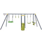 7-in-1 Stable A-shaped Outdoor Swing Set for Backyard
