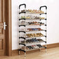 7 - Tier Iron Shoe Rack – Space - Saving, Floor - Standing - Cartsfy Inc.