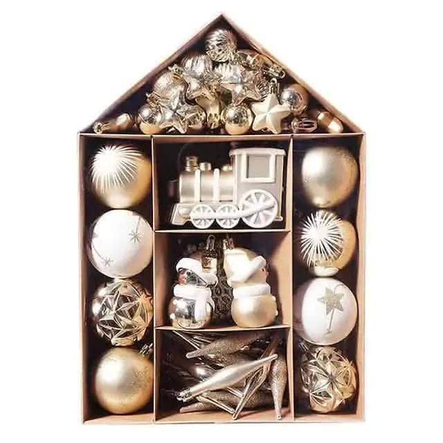 70-Pieces Set: Christmas Tree Decorations Christmas Ball DailySale Pink Silver Red/White Pink-Silver-Red/White-Red/Green/Gold-Gold/White-