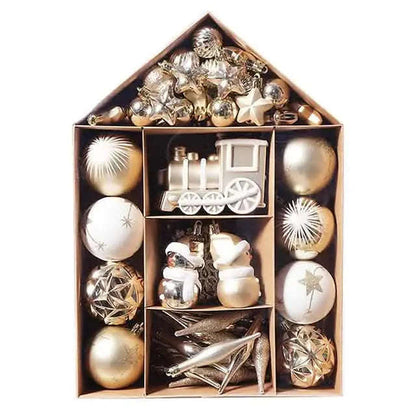 70-Pieces Set: Christmas Tree Decorations Christmas Ball Cartsfy Inc.