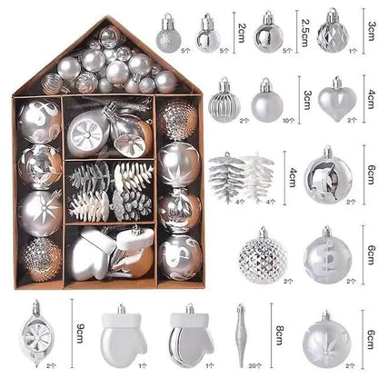 70-Pieces Set: Christmas Tree Decorations Christmas Ball