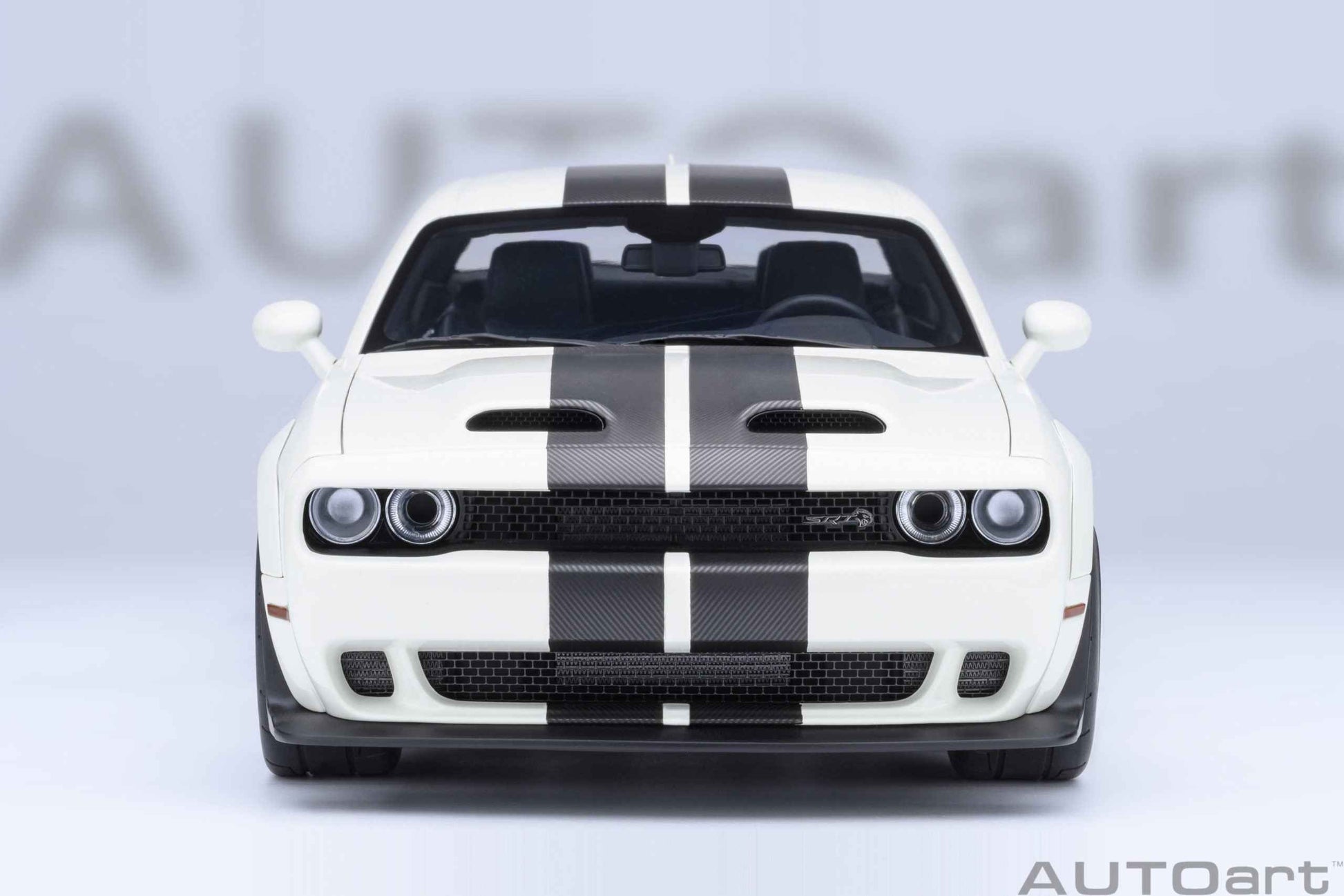 AUTOart 2023 Dodge Challenger SRT Super Stock Knuckle White 1:18