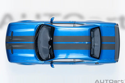 AUTOart 2023 Dodge Challenger SRT Super Stock Frostbite Blue 1:18