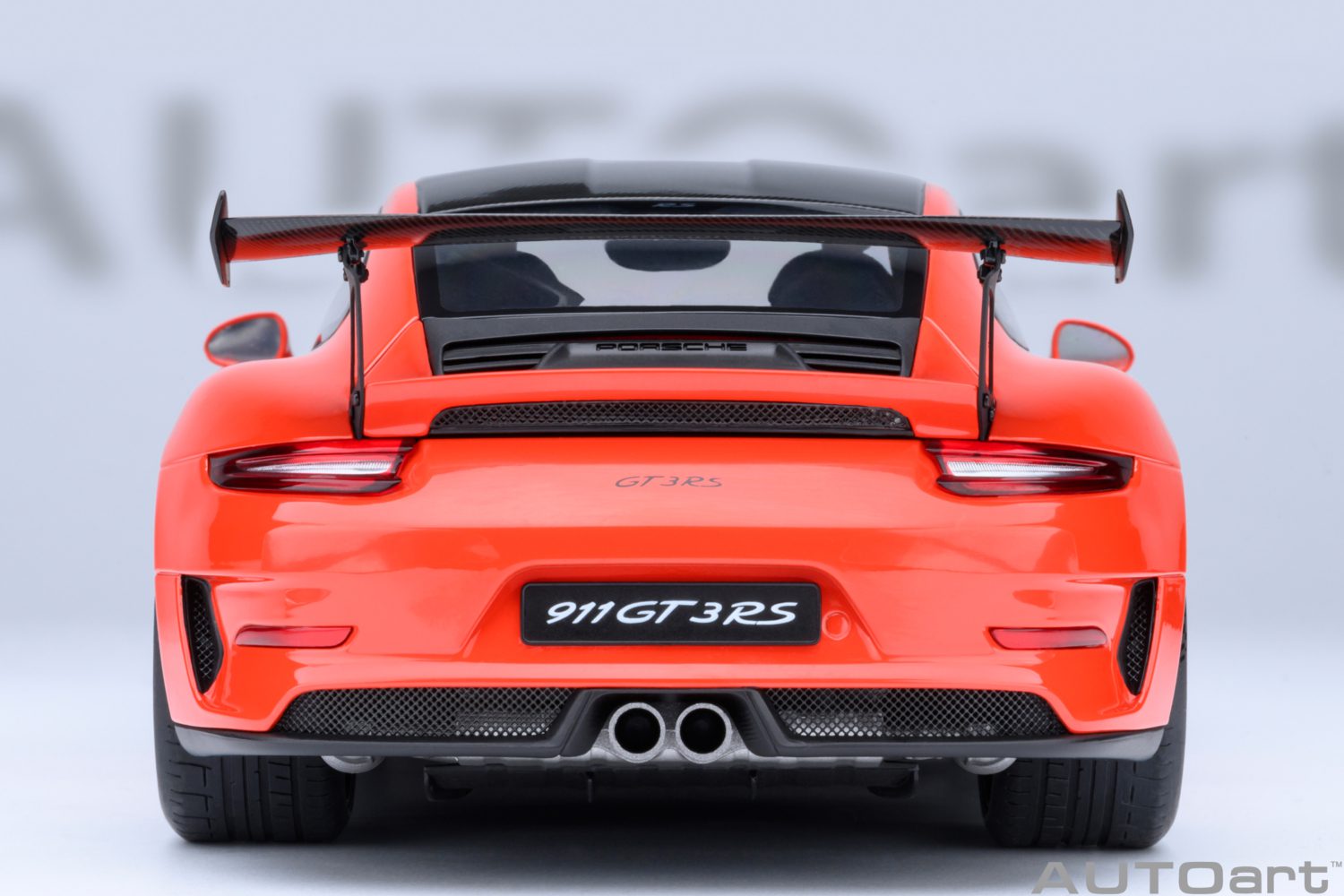 AUTOart Porsche 911 991.2 GT3 RS w/ Weissach Pkg Lava Orange 1:18