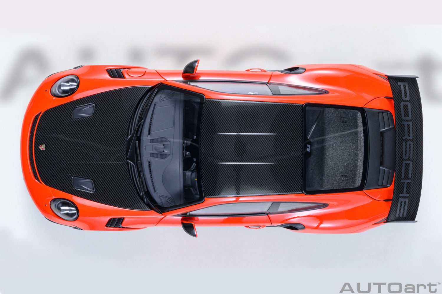 AUTOart Porsche 911 991.2 GT3 RS w/ Weissach Pkg Lava Orange 1:18