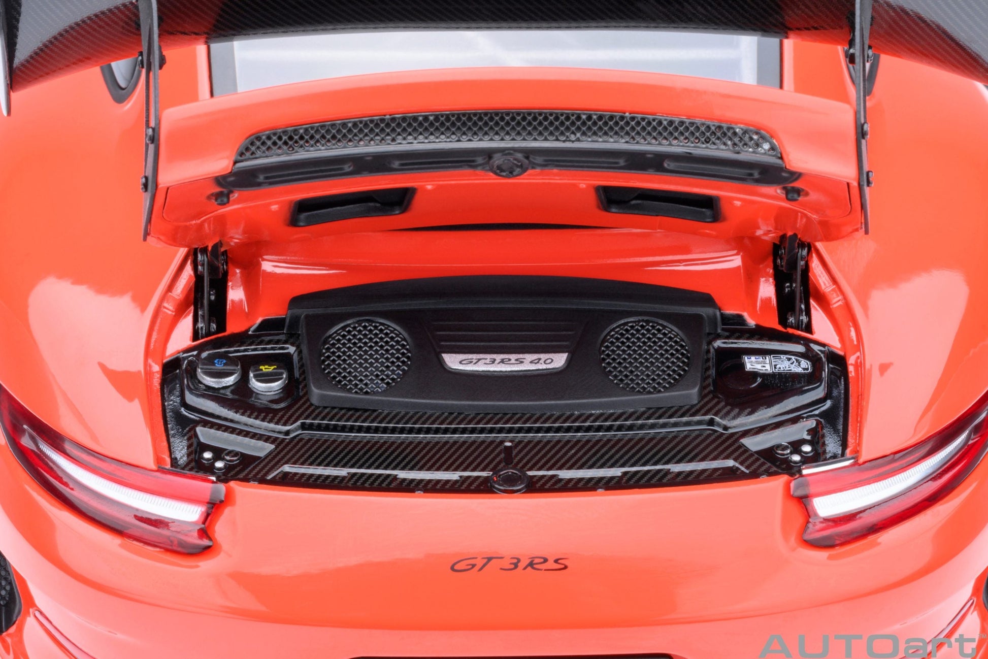 AUTOart Porsche 911 991.2 GT3 RS w/ Weissach Pkg Lava Orange 1:18