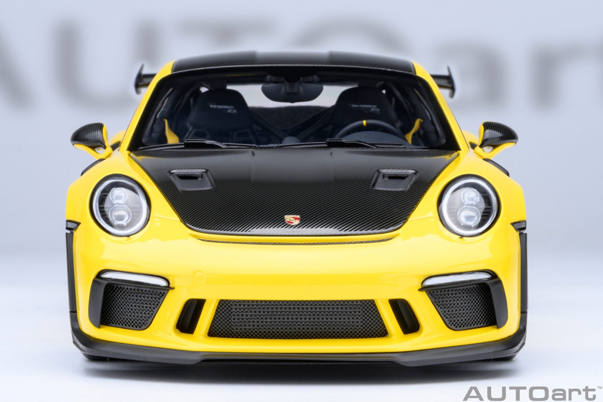 AUTOart Porsche 911 991.2 GT3 RS w/ Weissach Pkg Racing Yellow 1:18