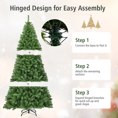 PVC Artificial Christmas Tree Premium Hinged