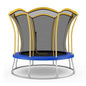 8 Feet Outdoor Unique Flower Shape Trampoline with Enclosure Net-Yellow Cartsfy Inc.