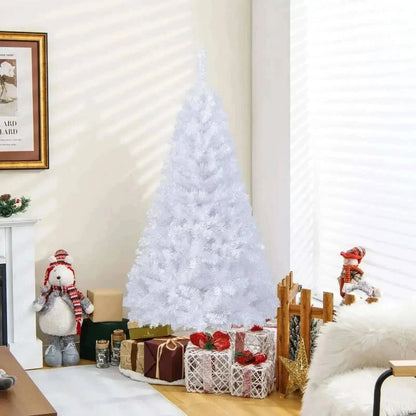 8 ft White Artificial PVC Christmas Tree with Stand Cartsfy Inc.