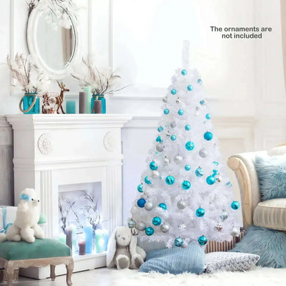 8 ft White Artificial PVC Christmas Tree with Stand Cartsfy Inc.