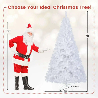 8 ft White Artificial PVC Christmas Tree with Stand Cartsfy Inc.