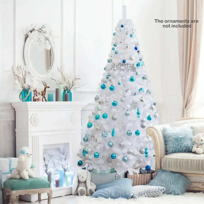 8 ft White Artificial PVC Christmas Tree with Stand Cartsfy Inc.