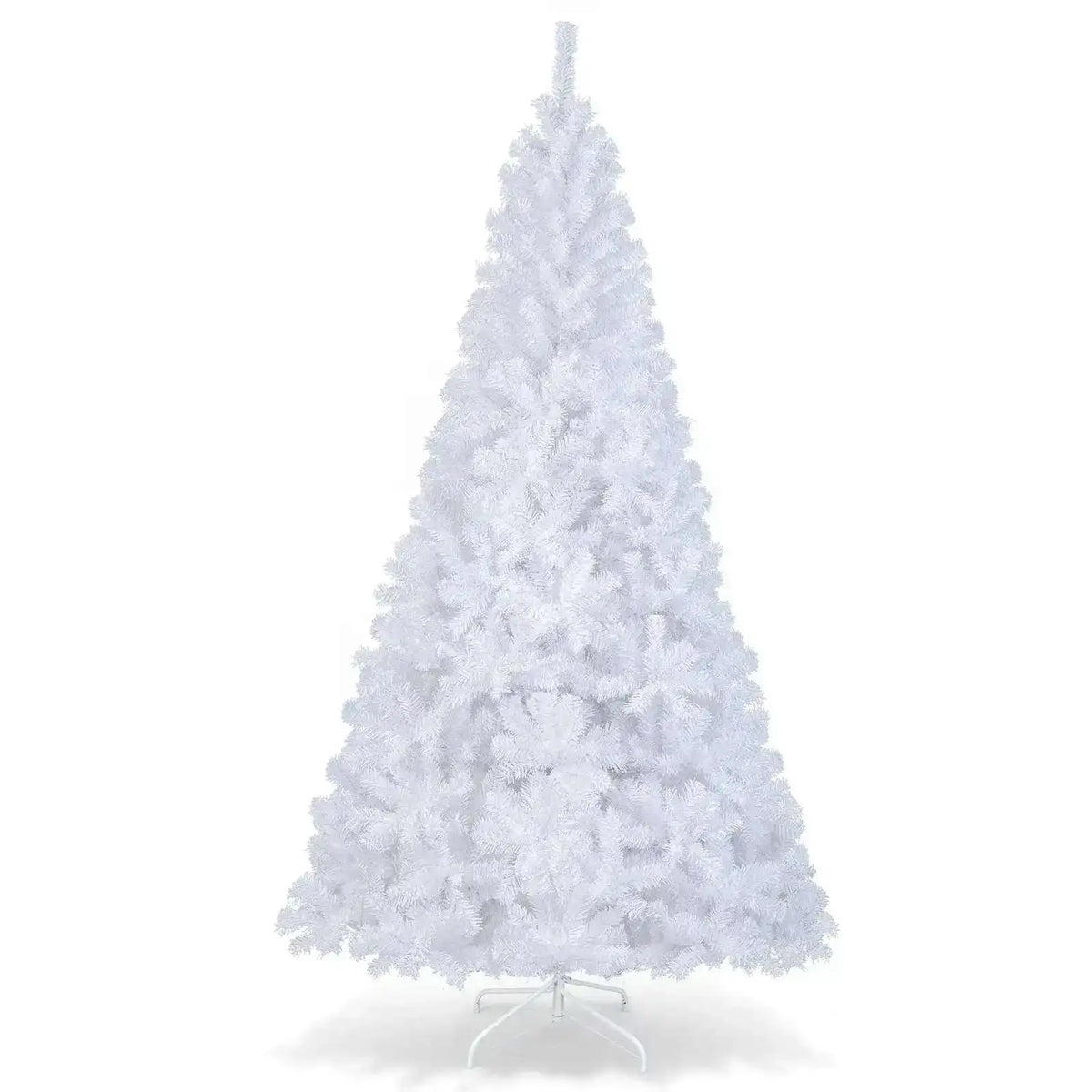8 ft White Artificial PVC Christmas Tree with Stand Cartsfy Inc.