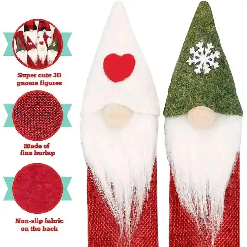 8-Piece: Gnome Christmas Refrigerator Handle Covers Set Cartsfy Inc.