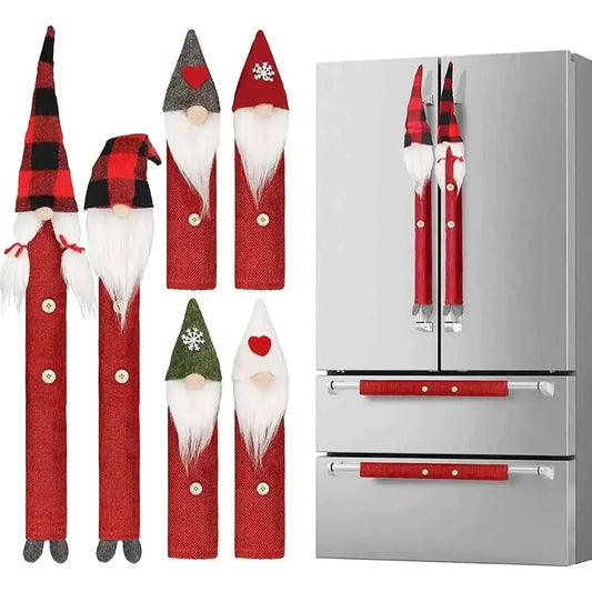 8-Piece: Gnome Christmas Refrigerator Handle Covers Set Cartsfy Inc.