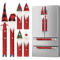 8-Piece Gnome Christmas Refrigerator Handle Covers Set