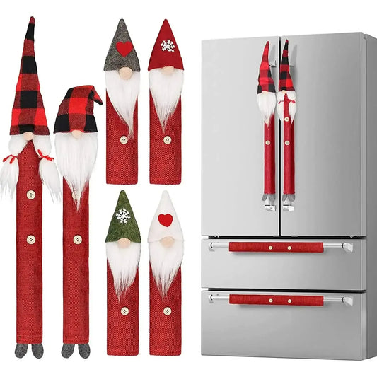 8-Piece: Gnome Christmas Refrigerator Handle Covers Set DailySale Default Title Default Title-