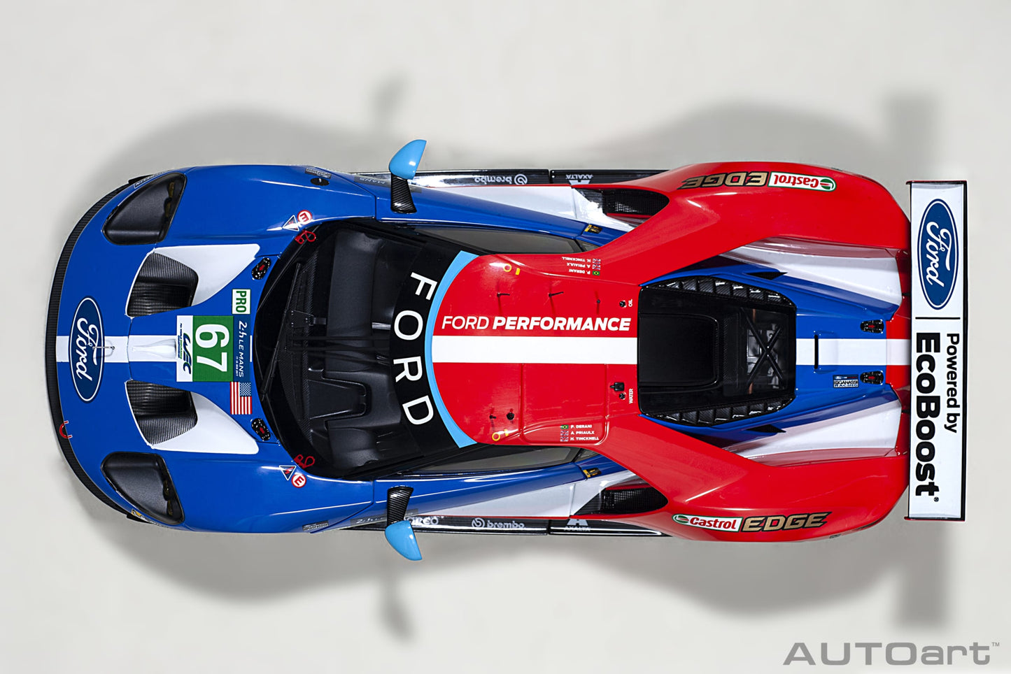 AUTOart 2017 Ford GT #67 24hr Le Mans GTE Pro 2017 1:18