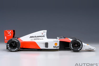 AUTOart Mclaren (w/ Logo) Honda MP4/6 No 1 Japanese GP 1991 Senna 1:18