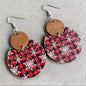 Beautiful Wooden Christmas Snowflake Earrings