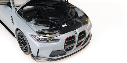 Minichamps 2023 BMW M3 CS (G80) Brooklyn Grey Metallic 1:18
