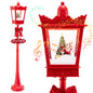 8 ft Musical Christmas Streetlight with Warm White LED Lights and Snowy Effects