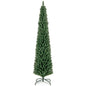 5/6/7/8 Feet Pencil Christmas Tree with 295/392/523/671 Memory Wire Branch Tips and Upgraded Metal Stand