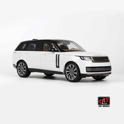 LCD 2022 Land Rover Range Rover SV Serenity White w/ Black Roof 1:18