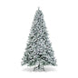 9 Feet Artificial Christmas Tree with Premium Snow Flocked Hinged Cartsfy Inc.