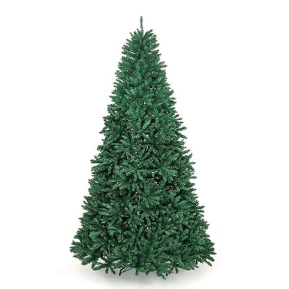 9 Feet Hinged Premium Artificial PVC Christmas Tree with Solid Metal Stand