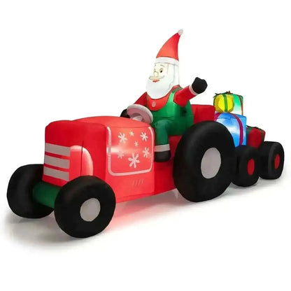 9 Feet Long Christmas Inflatables Santa Claus Decoration with Gifts Cartsfy Inc.