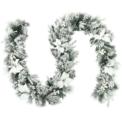 9 Feet Pre-Lit Artificial Christmas Garland with 50 LED Lights Cartsfy Inc.
