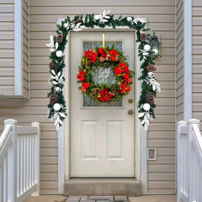 9 Feet Pre-Lit Artificial Christmas Garland with LED Lights Cartsfy Inc.