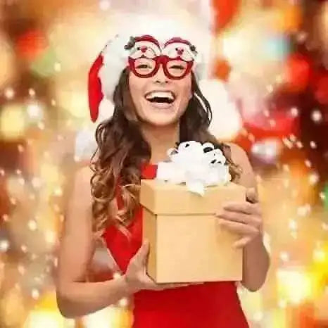 9-Pieces: Christmas Glitter Party Glasses Frame Cartsfy Inc.