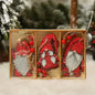 9-Pieces: Festive Christmas Wooden Hanging Box
