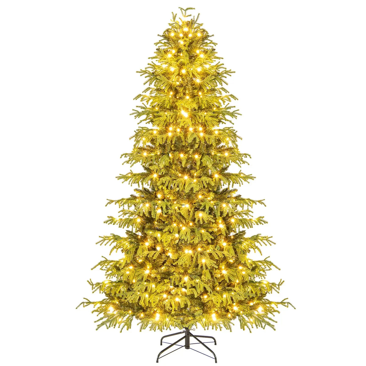 Artificial Christmas Tree with LED Lights and PVC Mixed Branch Tips