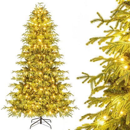 Artificial Christmas Tree with LED Lights and PVC Mixed Branch Tips