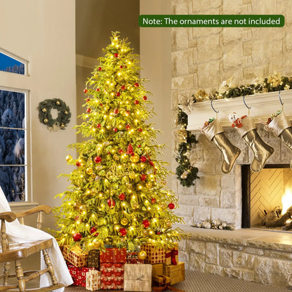 Artificial Christmas Tree with LED Lights and PVC Mixed Branch Tips