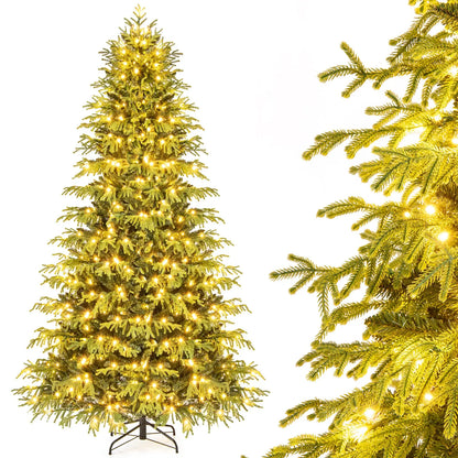 Artificial Christmas Tree with LED Lights and PVC Mixed Branch Tips