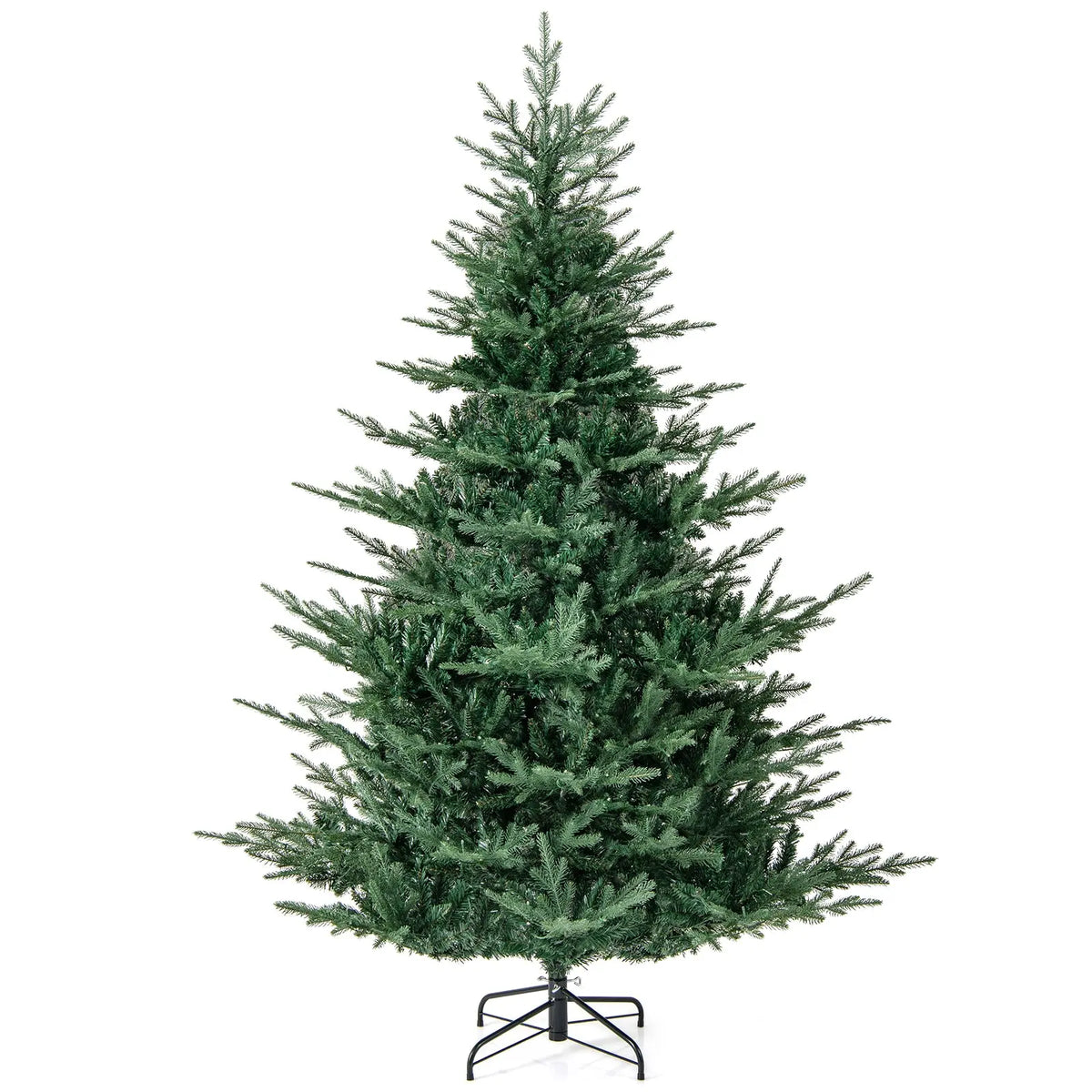 Artificial Christmas Tree with Branch Tips and Warm White LED Lights