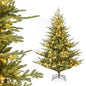 Artificial Christmas Tree with Branch Tips and Warm White LED Lights