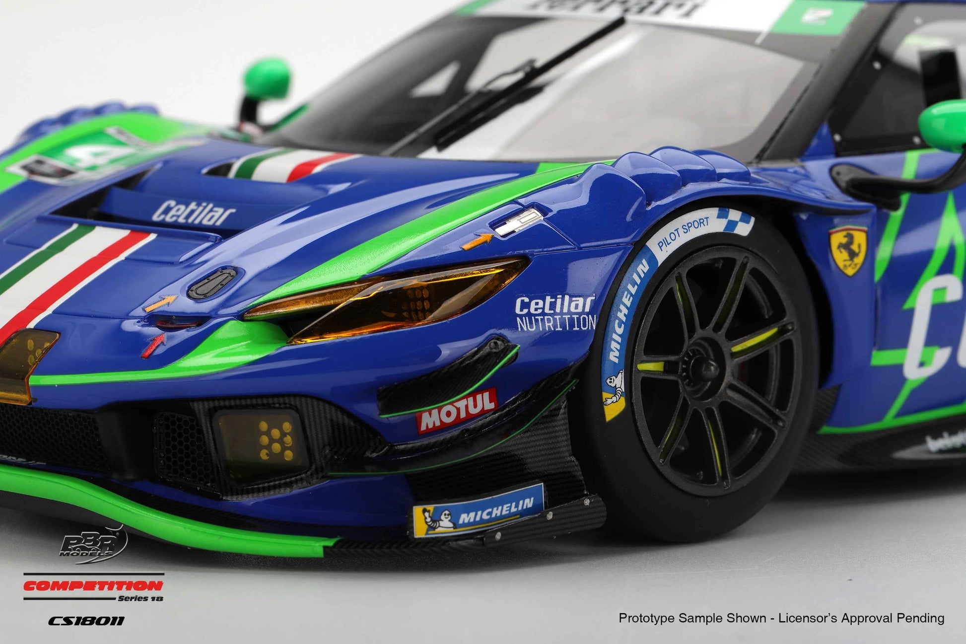 BBR Ferrari 296 GT3 #47 Cetilar Racing 2025 IMSA Daytona 24 Hrs Blue 1:18
