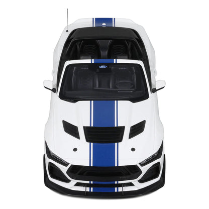 GT Spirit 2025 Ford Shelby Mustang Super Snake Convertible Oxford White 1:18