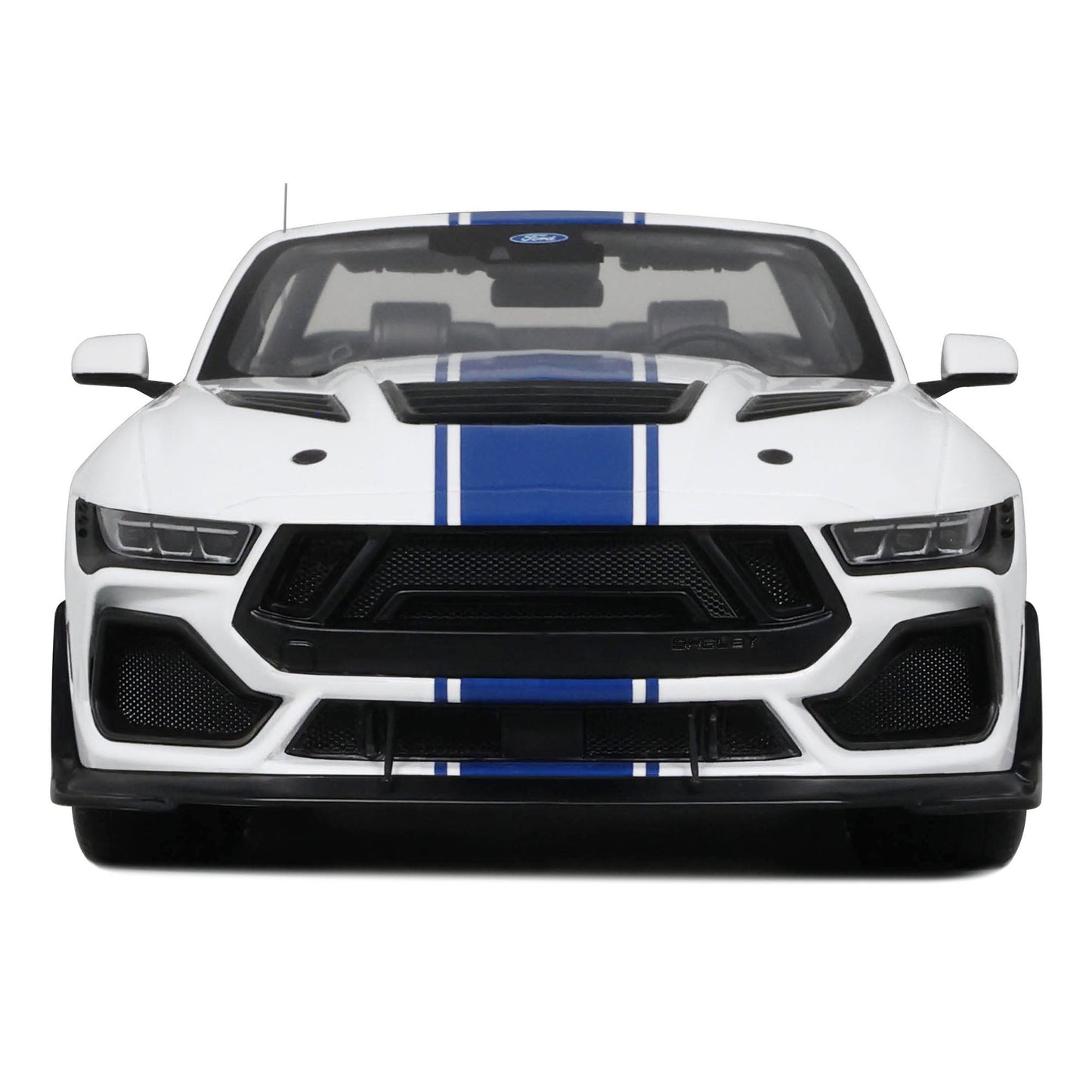GT Spirit 2025 Ford Shelby Mustang Super Snake Convertible Oxford White 1:18