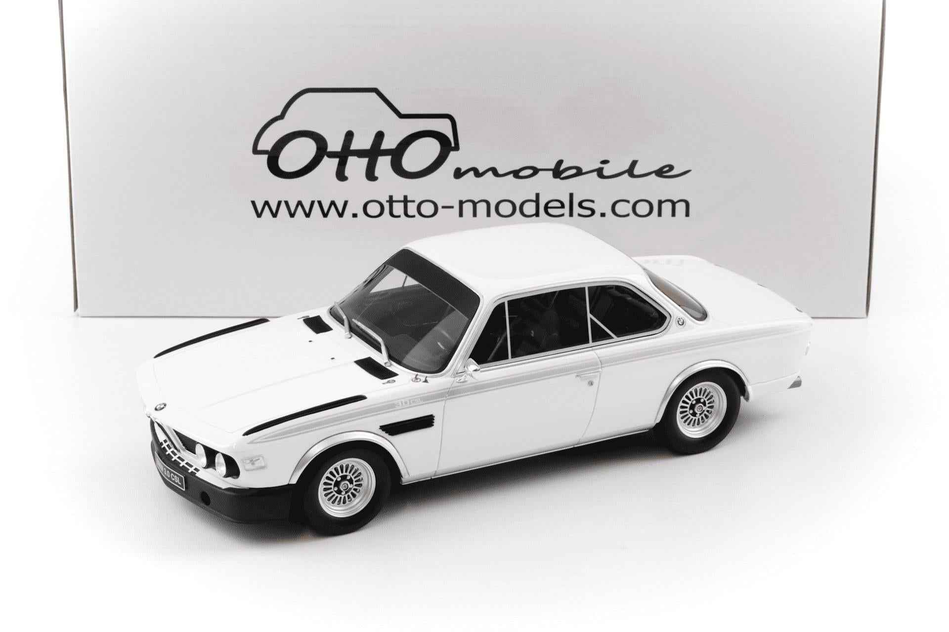 Otto 1972 BMW 3.0 (E9) CSL Chamonix White 1:18