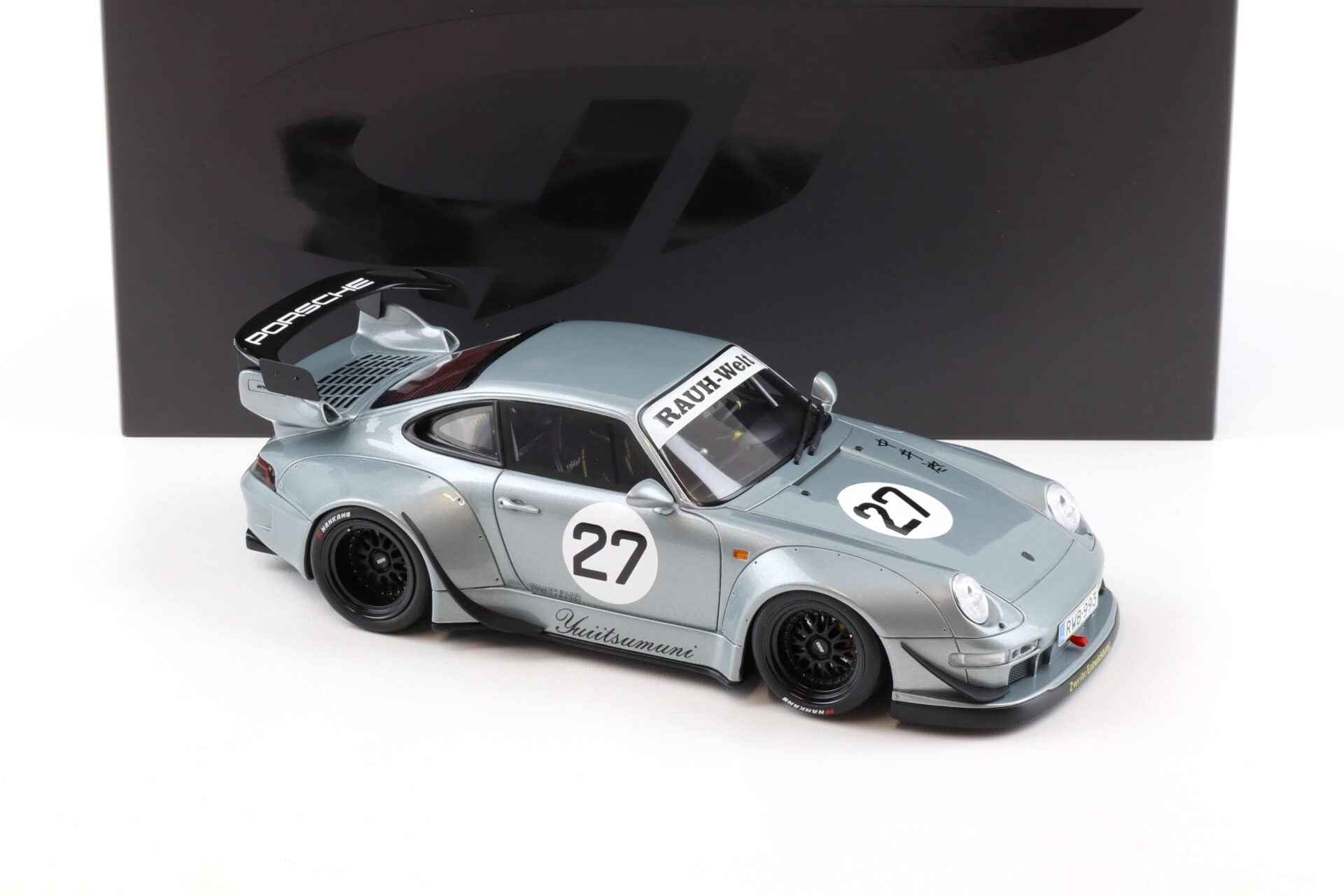 GT Spirit 2024 Porsche 911 993 RWB Yuiitsumuni Silver 1:18