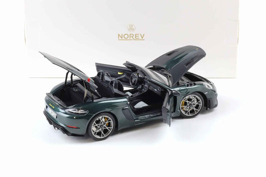 Norev 2023 Porsche 718 Spyder RS w/ Weissach Package Forest Green 1:18